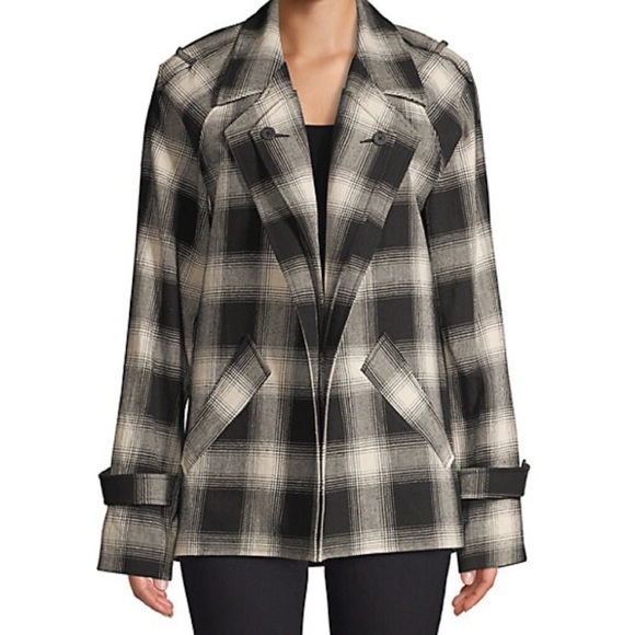 RtA Jackets & Blazers - RtA Nikki Black Oversized Plaid Jacket Small